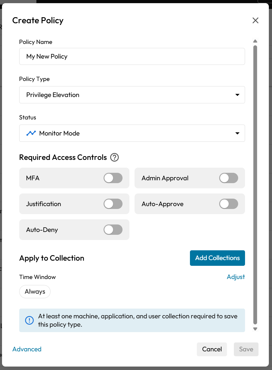 Create Policy Form