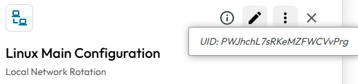ボルトのPAM構成UID